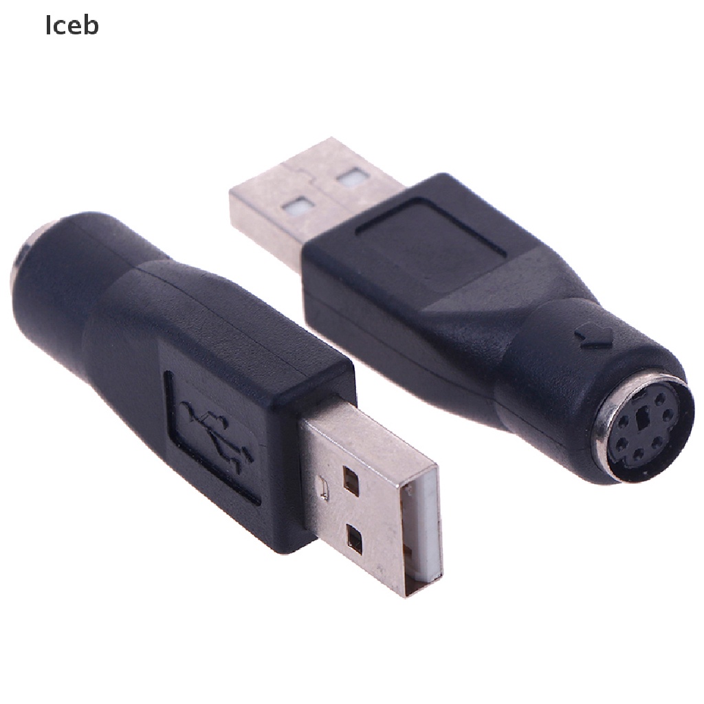 Bộ 2 Đầu Chuyển Đổi PS / 2 Male Sang USB Female