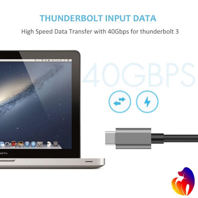 Hub sạc 5 trong 1 chuyển đổi Type-C sang HDMI USB Rj45 dùng cho Macbook Pro Thunderbolt 3 USB-C