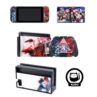 Skin máy Nintendo Switch, 2 mặt lưng, dock sạc, joycon - chủ đề Anime