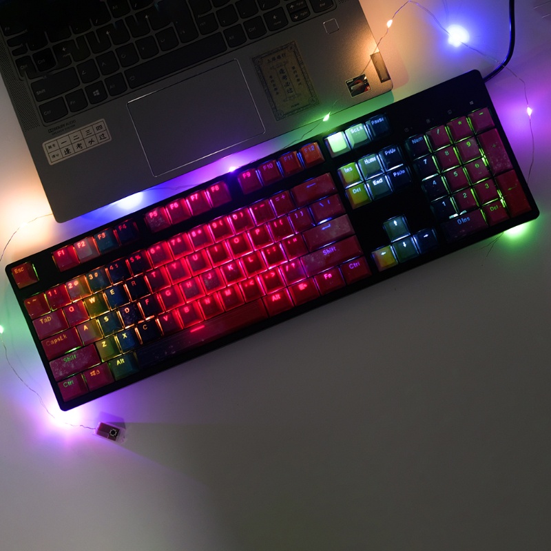 Bộ 108 Phím Pbt Oem Màu Cầu Vồng Cho Bàn Phím Cơ | BigBuy360 - bigbuy360.vn