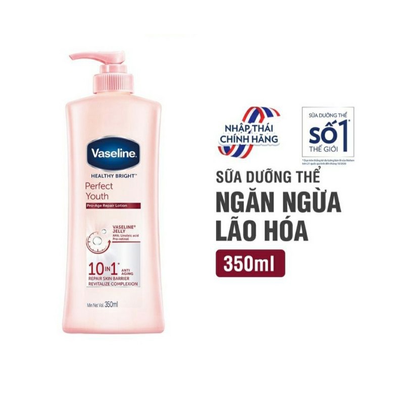 Sữa dưỡng thể trắng da Vaseline 350ml