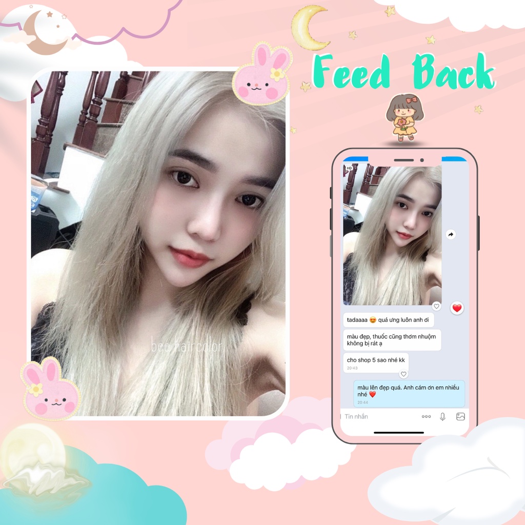 Thuốc nhuộm tóc màu XAM KHÓI màu tẩy | Bee haircolor, Beehaircolor