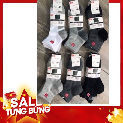 Combo 10 đôi Tất nam Uniqlo Cổ dài xuất Nhật