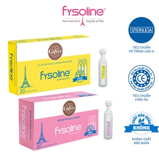 Date Mới - Fysoline - Nước muối sinh lý Pháp - Vệ sinh mắt, mũi