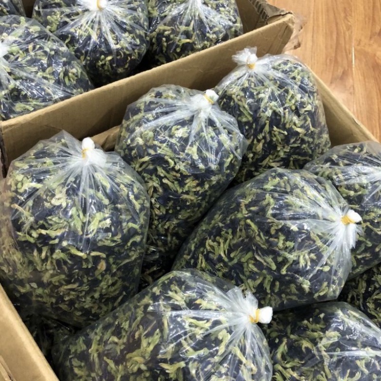 Sỉ 1kg Hoa đậu biếc khô giòn cam kết hàng chuẩn siêu đẹp (Loại 1)