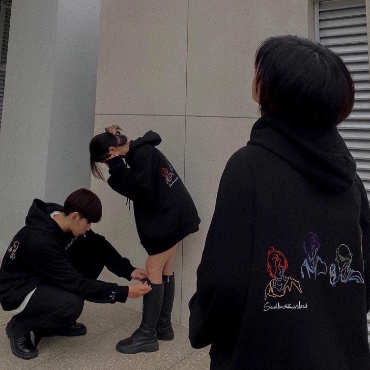 Áo hoodie nỉ sad đầu người máy ảnh unisex siêu hót hàng chuẩn đẹp dáng rộng