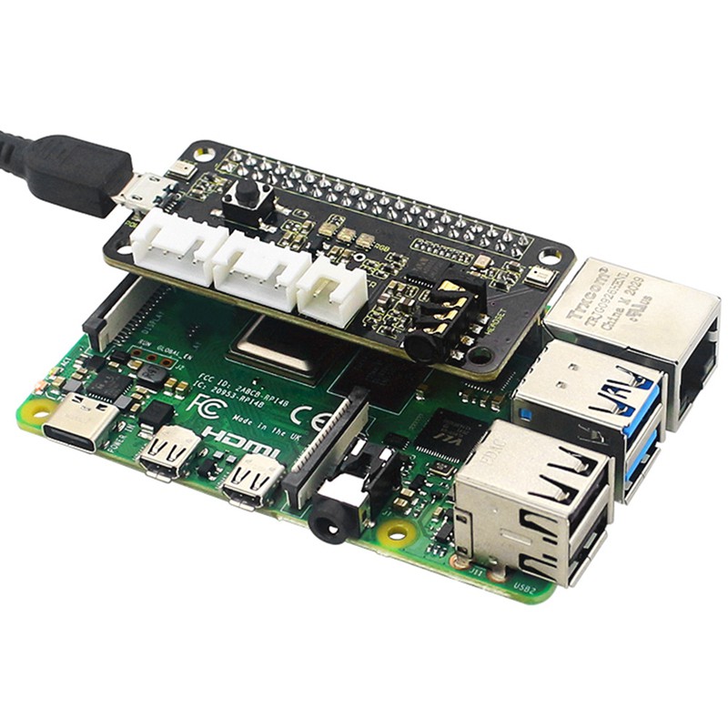 5V ReSpeaker 2-Mic Pi HAT V1.0 Expansion Board for Raspberry Pi 4B / Zero / Zero W/B+/3B+/3B