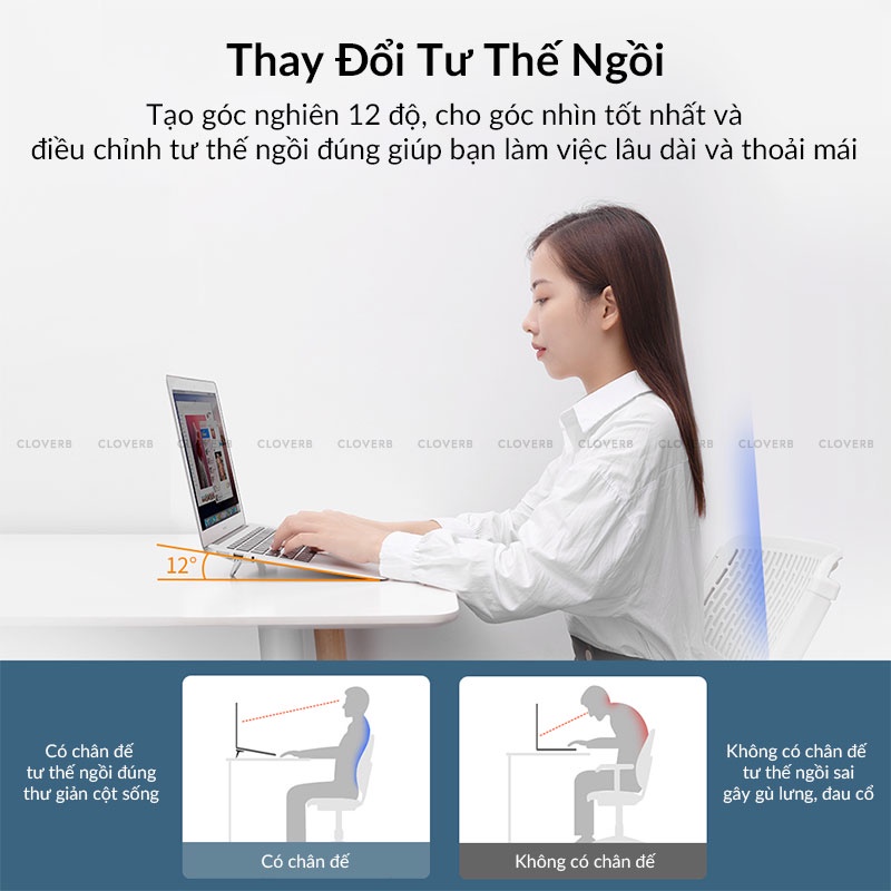 Đế Tản Nhiệt Laptop Nillkin Bolster Portable Stand, Chất Liệu Hợp Kim Kẽm, Có Thể Gập Lại, Dùng Cho Laptop 13 - 17 Inch