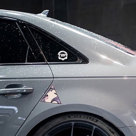 1 Đề Can Phản Quang JDM Trái Phải Hoạt Hình Nhật Bản Trang Trí Xe Hơi / Xe Máy Hai Chiều Gợi Cảm Đẹp Mắt