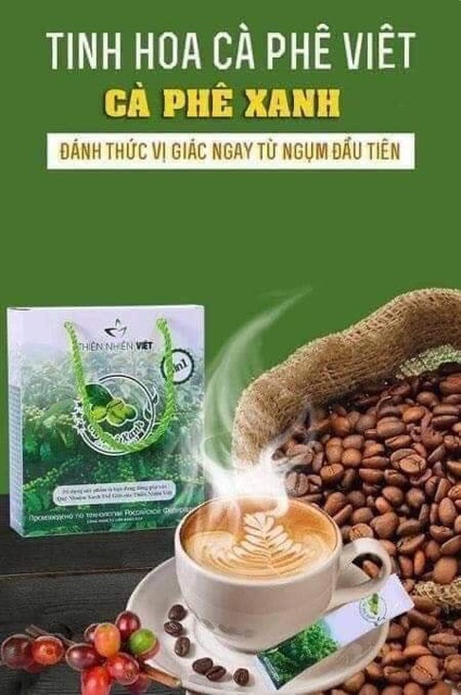 [Giá_Sỉ] Cafe xanh kháng mỡ mẫu mới chính hãng hộp 10 gói | BigBuy360 - bigbuy360.vn