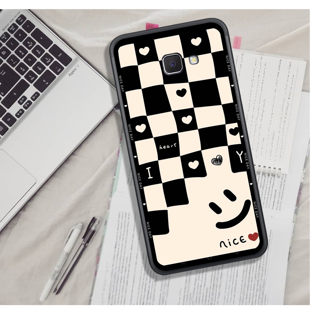 Ốp Lưng Samsung A3 2016 - A5 2016 - A7 2016 - A3 2017 - A5 2017 - A7 2017 , In Hình &quot;Black Heart&quot; Phong Cách Đẹp.