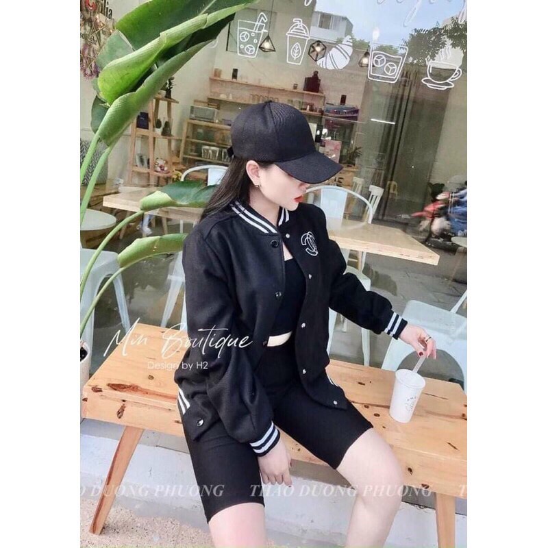 [ Mã FAGREEN55 giảm 10% tối đa 30K đơn 99K] Áo bomber dạ thêu cá tính HANA102 | BigBuy360 - bigbuy360.vn