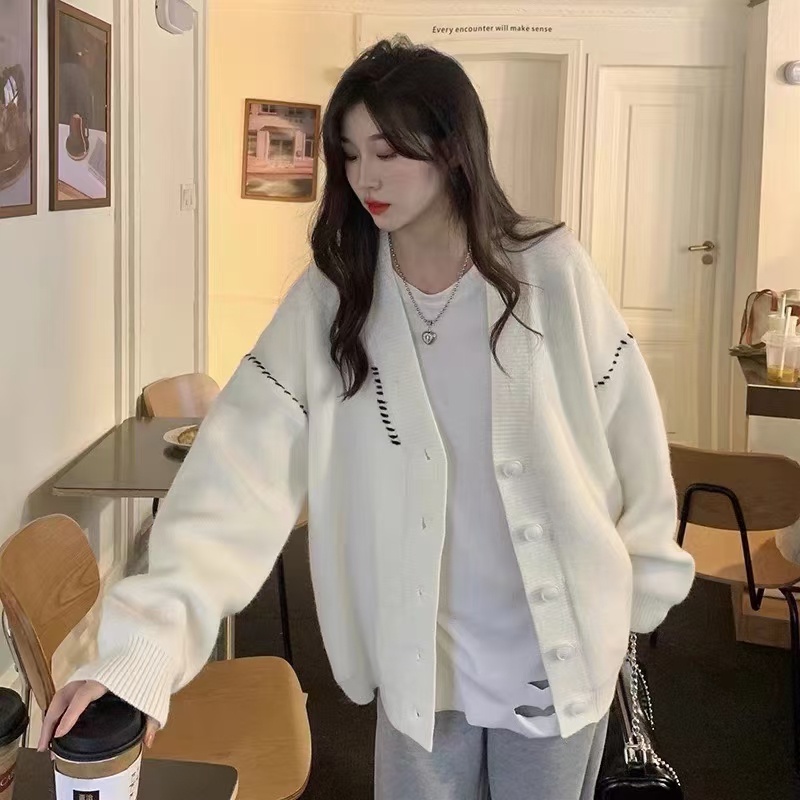Áo khoác cardigan dáng rộng thiết kế thời trang cho nữ