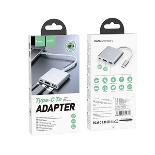 BỘ CHUYỂN ĐỔI ĐẦU TYPE-C SANG 3 CỔNG HOCO HB14