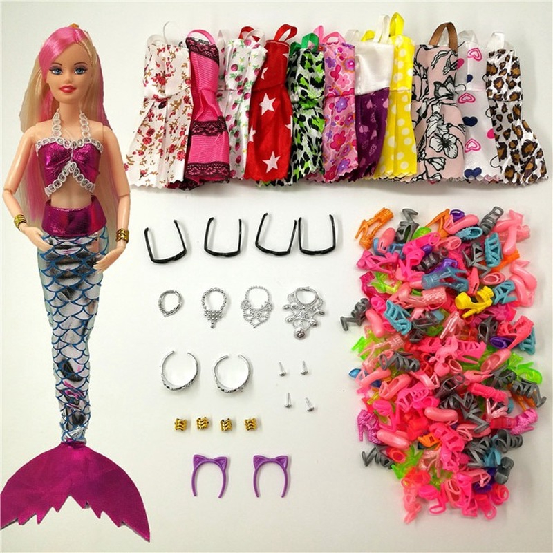 Set 35 Món Đồ Chơi Nàng Tiên Cá Cho Búp Bê Barbie