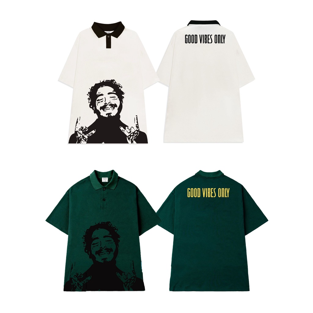 ÁO THUN FF FORM RỘNG POLO ROCK N ROLL, VẢI THUN 2 CHIỀU COTTON 250GSM