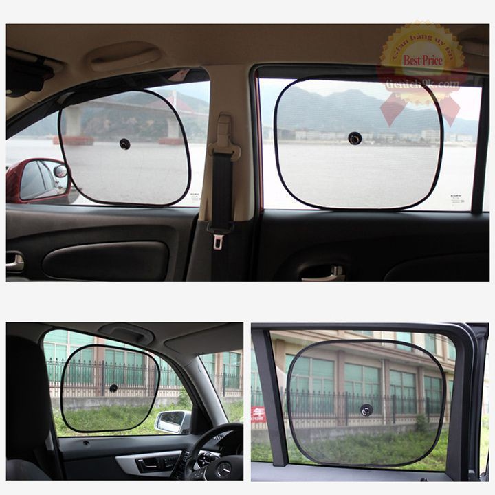 xả Bộ 2 tấm che nắng ô tô 44x48cm