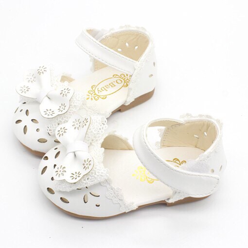 A01 - Sandal Nơ Cho Rất Xinh Cho Bé Gái - dép rọ tập đi cho bé da mềm hot Từ 0-5 Tuổi ( video &amp; ảnh thật)