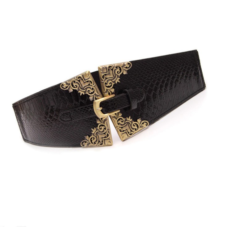 Thắt lưng bản to da phối chun sành điệu TTL73