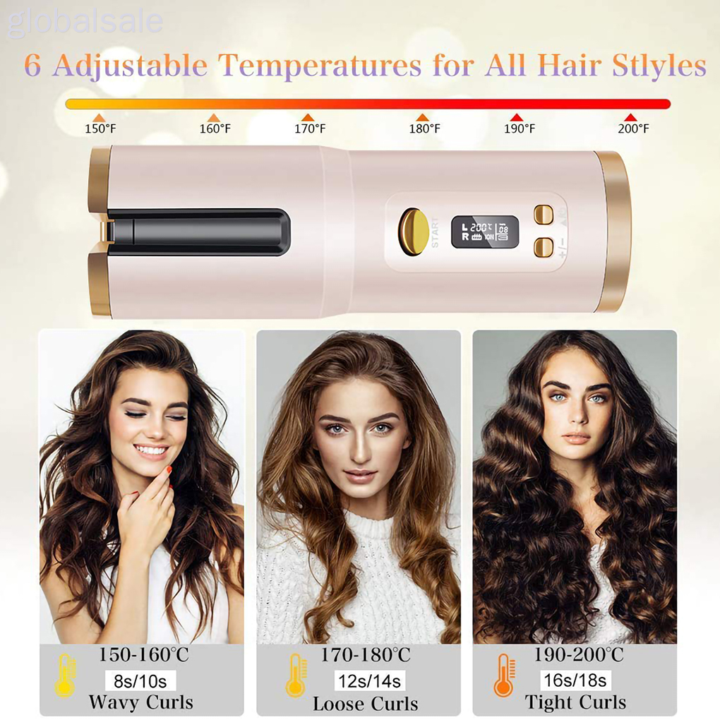 Máy uốn tóc không dây thiết kế thông minh tiện dụng cho nữ