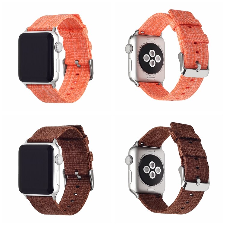 Dây Đeo Nylon Họa Tiết Rằn Ri Cho Đồng Hồ Thông Minh Apple Watch Se 6 5 4 Kích Thước 40mm 44mm 38mm 42mm