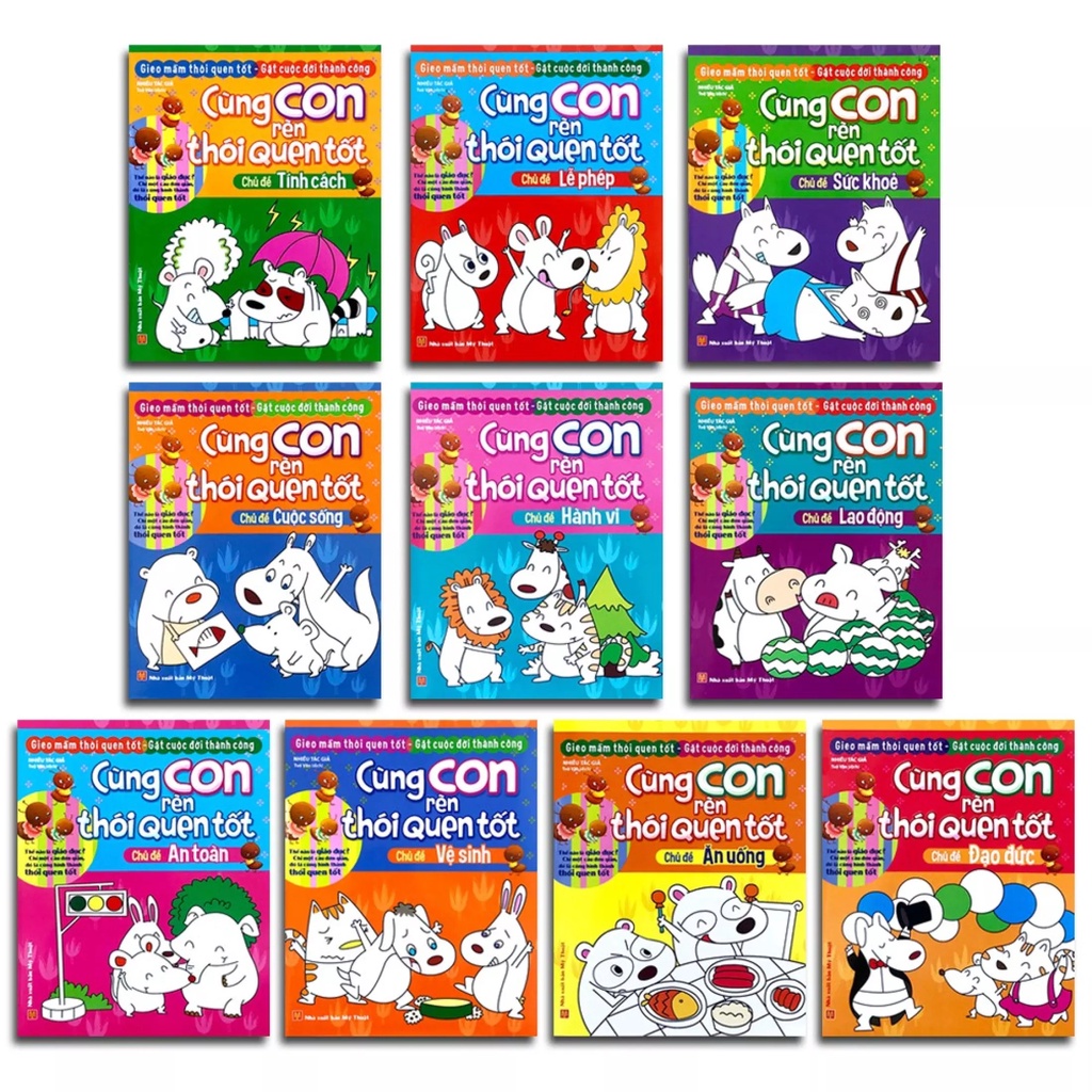 SÁCH - COMBO: Cùng Con Rèn Thói Quen Tốt ( 10 Cuốn )