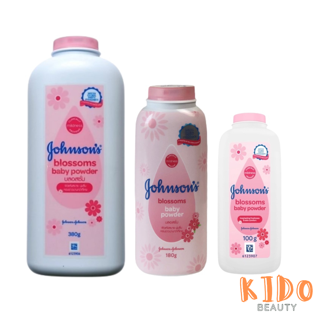 Phấn Thơm Hương Hoa Johnson's Blossoms Baby Powder 100g / 180g / 380g - Phấn rôm cho bé Johnson Baby