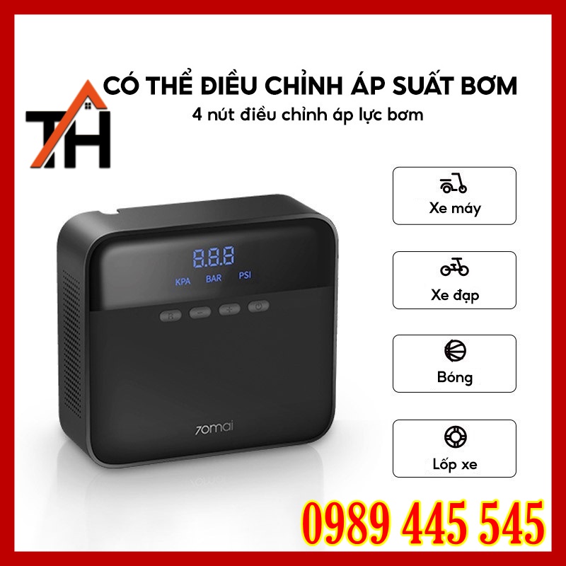 Máy Bơm Lốp Xe Ô Tô Tự Ngắt 70mai Air Compressor Lite Midrive TP03 TP04 - Bảo Hành 1 Năm