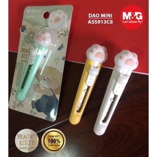 Dao trổ mini nhỏ cho học sinh ASS913C8 hình mèo siêu cute, an toàn cho trẻ, dùng để làm thủ công DIY
