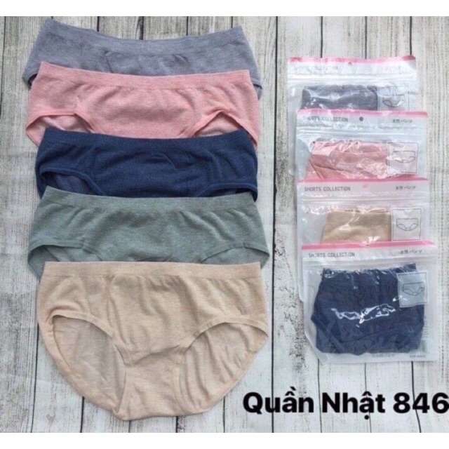 Quần lót nữ kháng khuẩn vải cotton cạp thấp 846