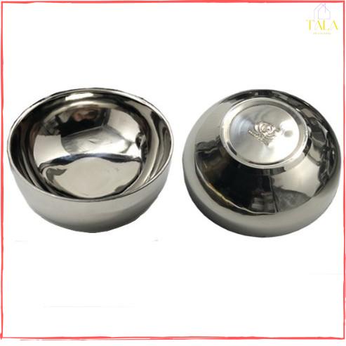 Bộ 10 bát tô inox trơn 2 lớp cách nhiệt Hoàng gia cỡ 14cm, 16cm, 18cm, 20cm