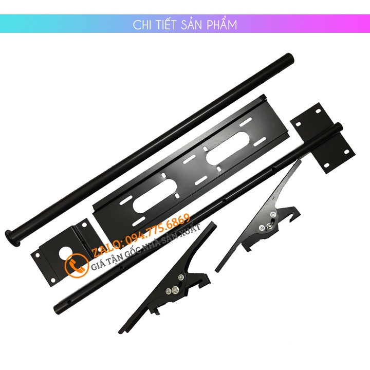 Giá treo tivi thả trần TR32 32 - 43 inch - Giá Treo Tivi Ngược Trần - Độ dài 1.5 mét - Độ nghiêng 15 độ