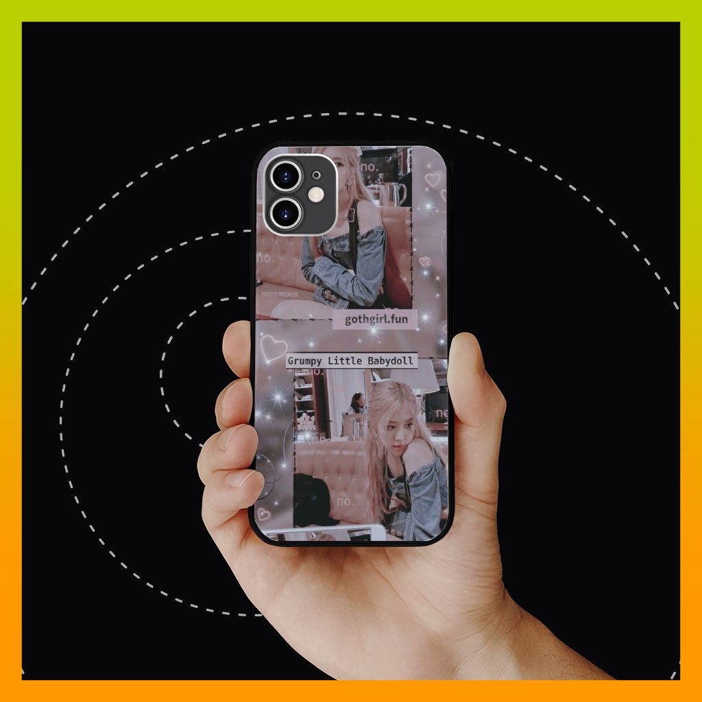 Ốp dt đẳng cấp cá tính Blackpink rose ốp ip13 Iphone 7 tới 11 Promax /12 Promax/13/ 13 promax, ốp kpop hàn LIZABP0140
