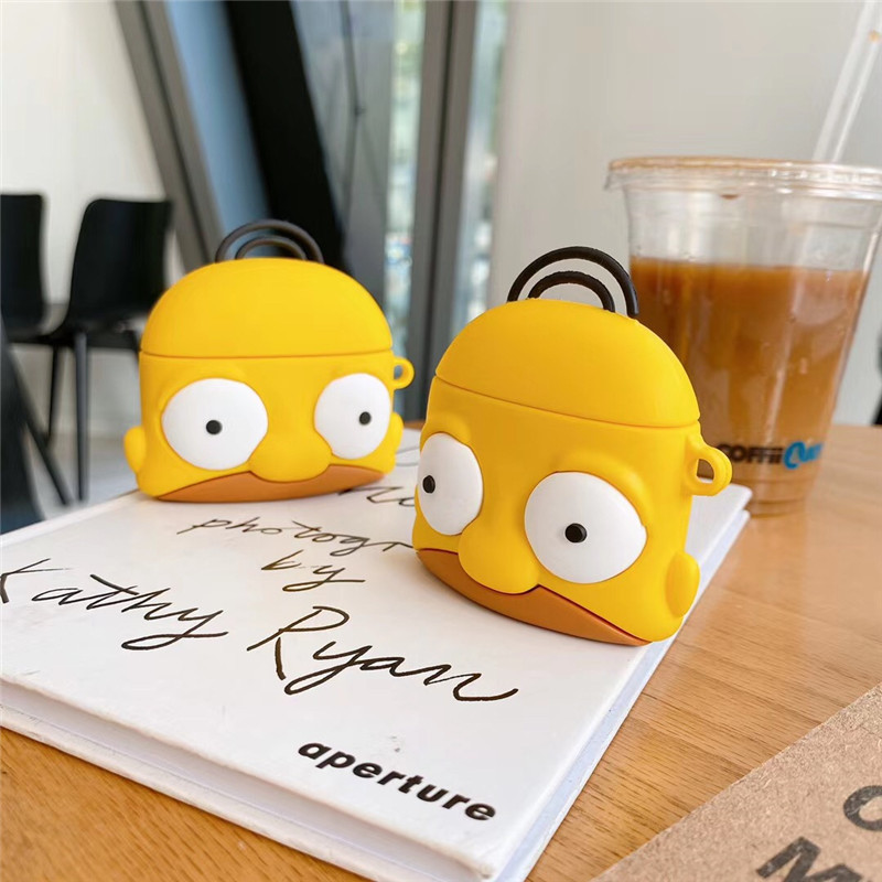 Ốp Bảo Vệ Hộp Đựng Tai Nghe Airpods 2 / 3 Hình Simpson Xinh Xắn