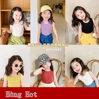 (Giảm Mạnh) Áo thun không tay mùa hè phong cách Hàn Quốc cho bé gái