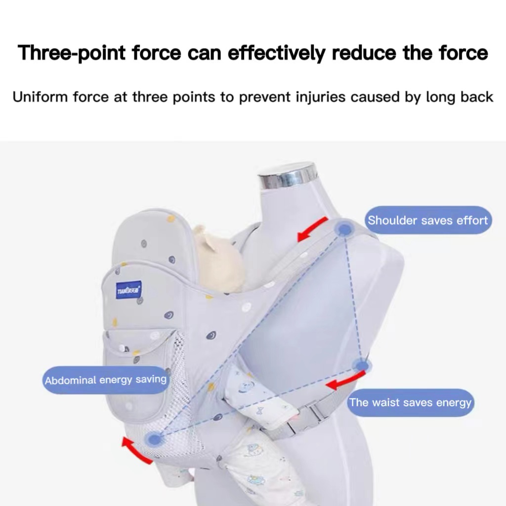 Đai Địu Em Bé Đa Năng Thoáng Khí Thoải Mái