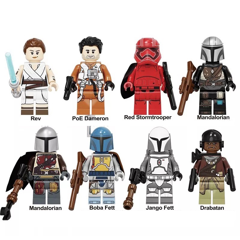 Bộ 8 nhân vật minifigures Star Wars KF6111A