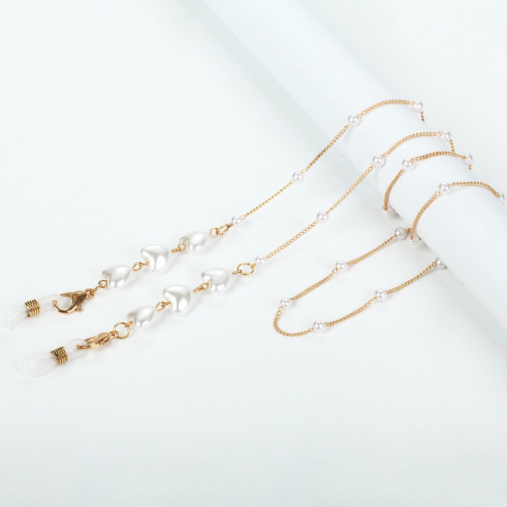 Dây xích kim loại đeo kính BEADIA chống trượt thời trang