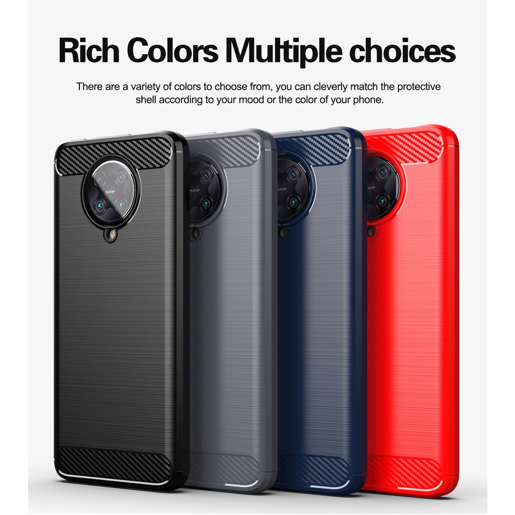 Ốp Điện Thoại Silicon tpu Mềm Chống Sốc In Họa Tiết Sợi Carbon Mượt Cho Mi Redmi K30 Pro Zoom Ultra Poco F2 Pro