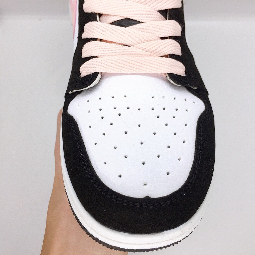 [Full Box] Giày thể thao nam nữ Sneaker Air Jordan 1 Cổ Cao, Cổ Thấp Hồng Đen Chuẩn Full Size Hot Trend 2021