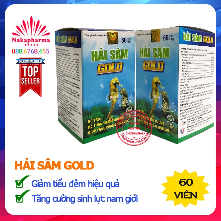 Hải Sâm Gold  – Giúp tăng khả năng sinh lý, ngừa thận yếu thận hư, giảm tiểu đêm, đau lưng mỏi gối