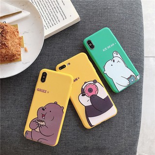 Ốp lưng iphone chú gấu hoạt hình dễ thương cho ip 6 6S 7 8 X XS MAX XR 11 Pro max (a137)
