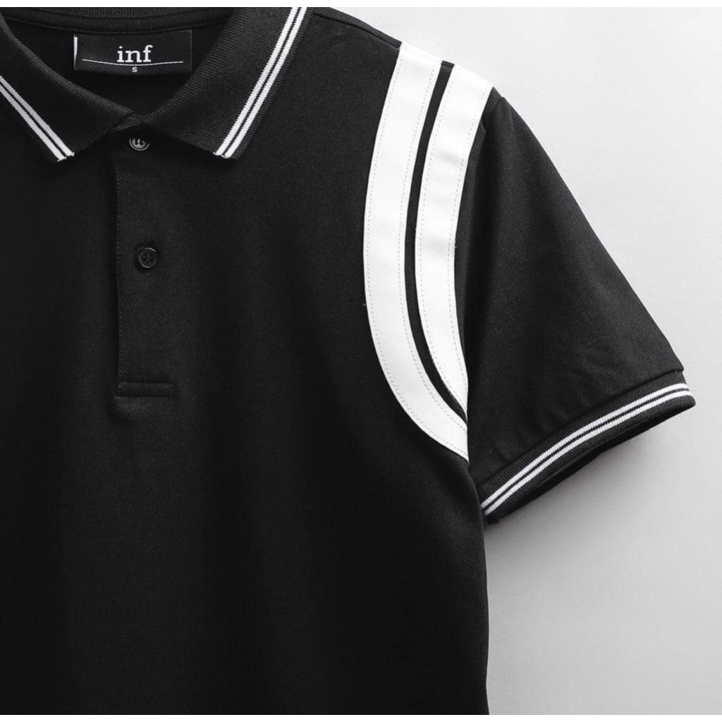 Áo polo GIVENCH.I , áo tay ngắn GIVENCH.I phối viền vai da vải cotton cá sấu cực hot