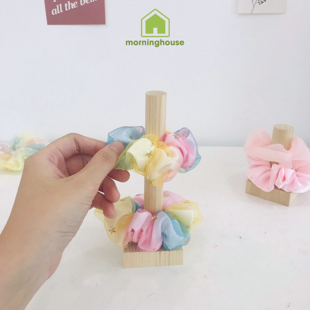 Móc giá treo đồ cột tóc scrunchies- washi tape