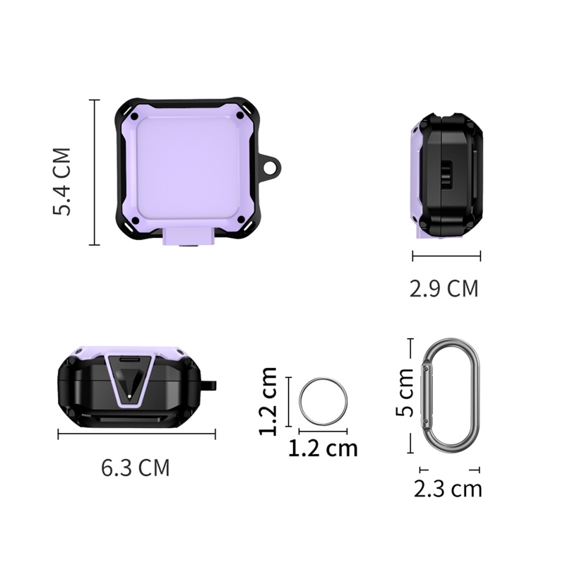 Vỏ Bảo Vệ Hộp Sạc Tai Nghe Samsung Galaxy Buds Pro/Live/2 Chống Sốc Chống Trầy Xước Chống Bụi Có Thể Giặt Được
