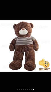 Gấu bông Teddy khổ vải 2m( Size thật 1m8)