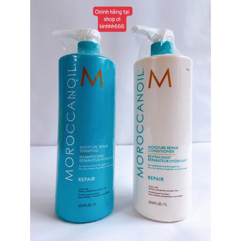 ✅ COMBO DẦU GỘI VÀ DẦU XẢ MOROCCANOIL REPAIR phục hồi tóc hư tổn( Loại 1: 500ml, Loại 2: 1000 ml) .