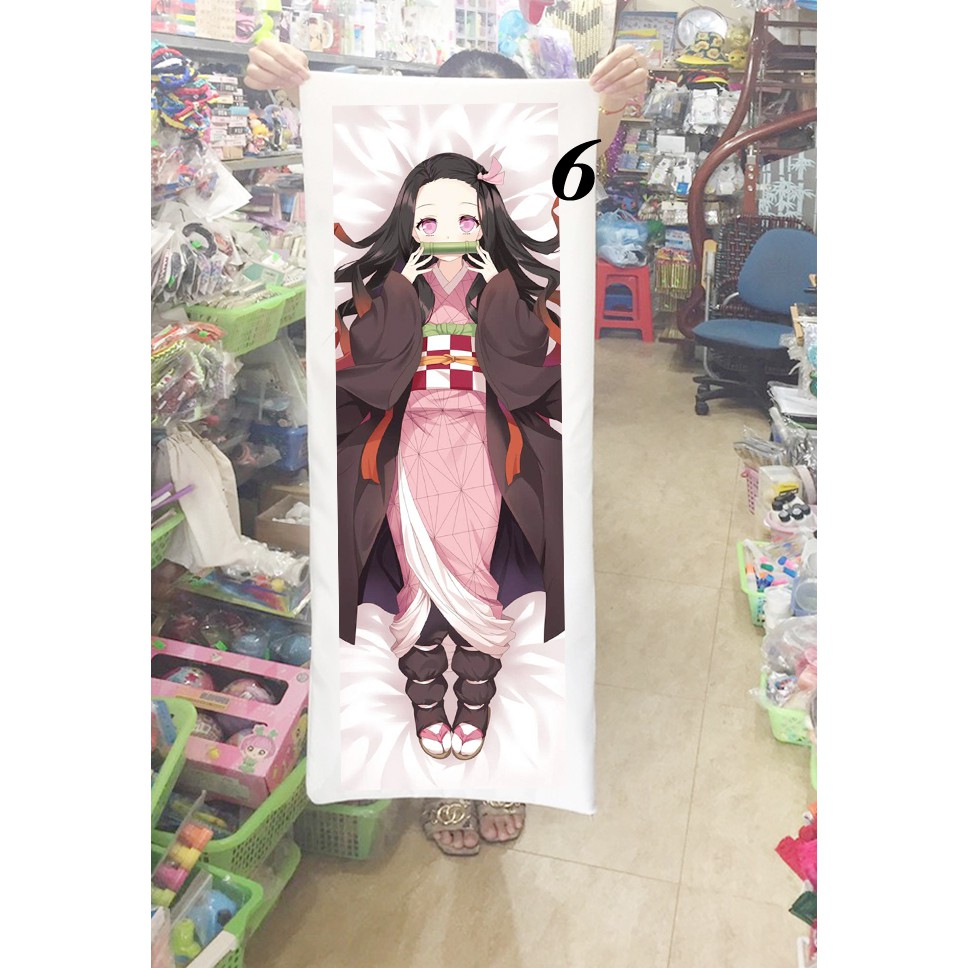 Gối ôm Kamado Nezuko kimetsu no yaiba 1mx40cm (Tặng 1 poster hoặc 1 huy hiệu)