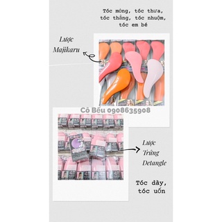 Lược Majikaru và lược trứng Detangle gỡ rối tóc nhanh và giảm rụng nội địa Nhật Bản