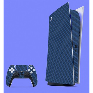 Mua  PS5  Miếng dán bảo vệ và trang trí máy ps5 - Blue carbon